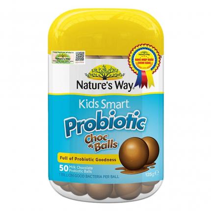 Nature's Way Kids Smart Probiotic Choc Balls - Hỗ trợ tiêu hóa của trẻ