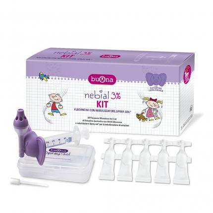 Nebial 3% KIT - Bộ rửa mũi cho trẻ