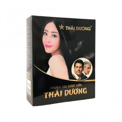 Nhuộm tóc dược liệu Thái Dương - Nhuộm, chấm chân đen tóc