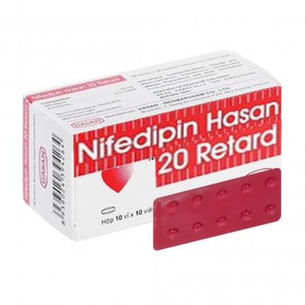 Nifedipin Hasan 20 - Điều trị tăng huyết áp