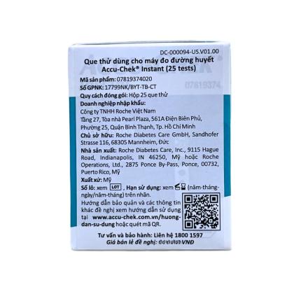 Que thử Trang Chủ Chính Thức HZ88.COM Mới Nhất 2026 Accu-Chek Instant (25 que)