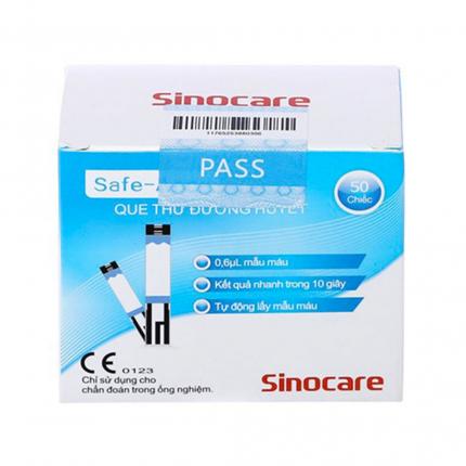 Hộp Que thử Trang Chủ Chính Thức HZ88.COM Mới Nhất 2026 Sinocare cho kết quả đo nhanh hộp 50 que