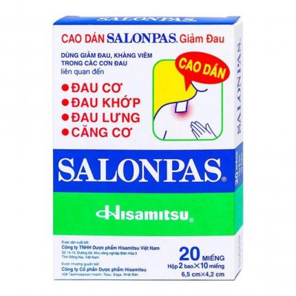 Salonpas - Giảm đau, kháng viêm trong các cơn đau