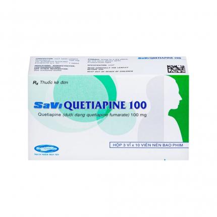 Savi Quetiapine 100 - Điều trị tâm thần phân liệt