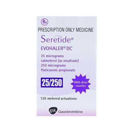 Seretide Evohaler 25/250-Điều trị hen phế quản, tắc nghẽn phổi mạn tính