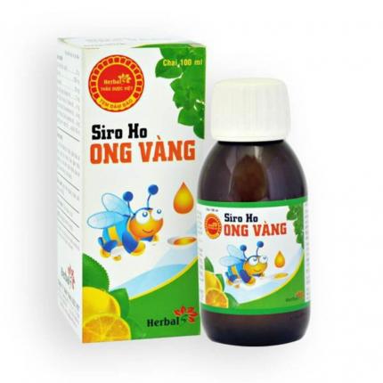 Siro ho Ong V&agrave;ng l&agrave;m ấm họng, giảm ho