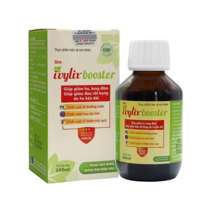 Siro Ivylix Booster - Giảm nhanh các triệu chứng ho, long đờm, đau rát họng