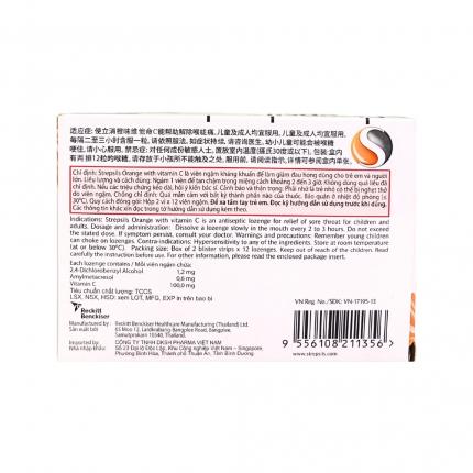 Strepsils Vị Cam