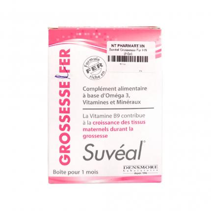 Suveal Grossesse Fer - Bổ sung 18 loại vitamin và khoáng chất cho bà bầu