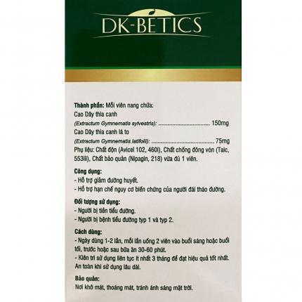 Tác dụng của dk betics
