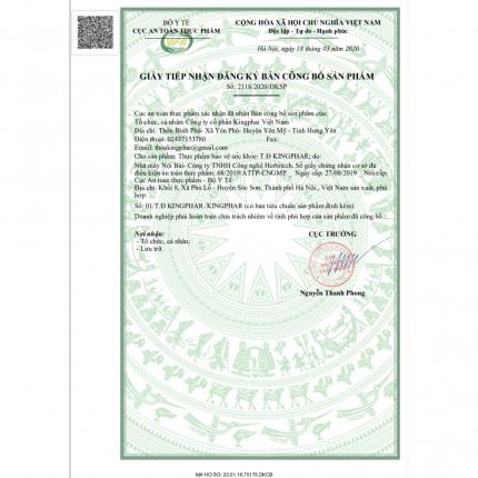 giấy công bố sp