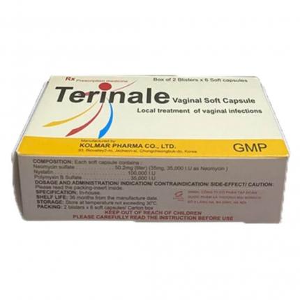 Terinale hộp 2 vỉ x 6 viên đặt Kolmar Hàn Quốc