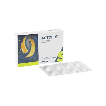 Thuốc Actobim 16mg - Điều trị tiêu chảy, rối loạn tiêu hóa hộp 16 viên
