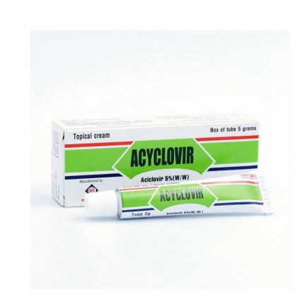 Thuốc mỡ Acyclovir Medipharco 5g - Điều trị nhiễm virus Herpes