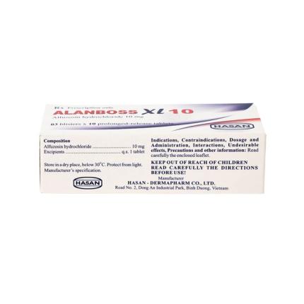 Thuốc AlanBoss XL 10 - Điều trị triệu chứng của phì đại tuyến tiền liệt lành tính