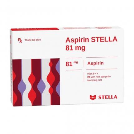 Thuốc Aspirin Stella 81mg - Điều trị dự phòng nhồi máu cơ tim