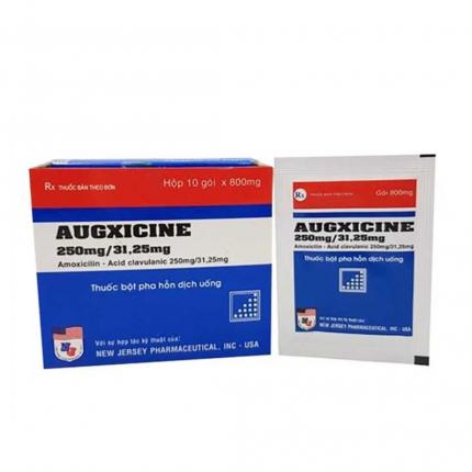 Thuốc Augxicine (250mg/31.25mg) - Điều trị nhiễm khuẩn