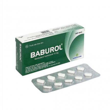 Thuốc Baburol 10mg - Điều trị hen, viêm phế quản mãn tính