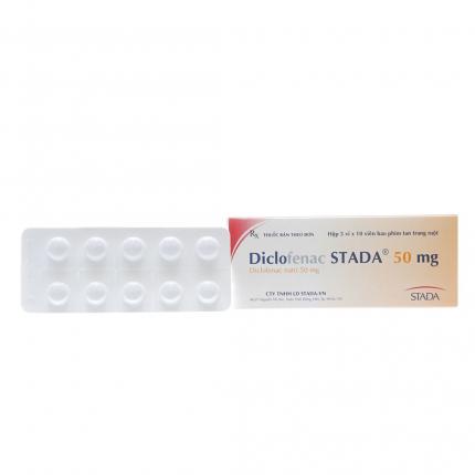Thuốc chống viêm Diclofenac stada 50mg