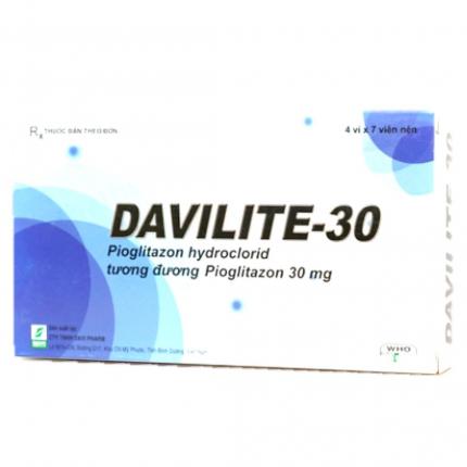 Thuốc Davilite 30mg Điều Trị Tiểu Đường