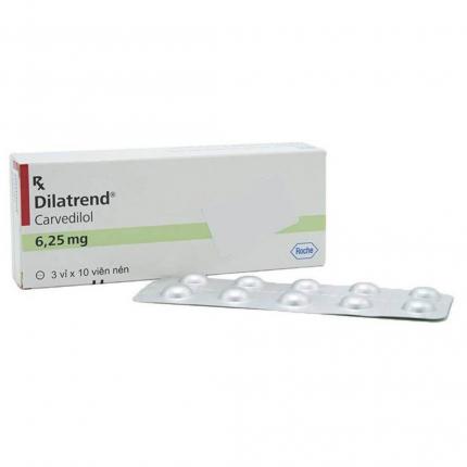 Thuốc Dilatrend 625Mg Trị Tăng Huyết Áp, Bệnh Mạch Vành