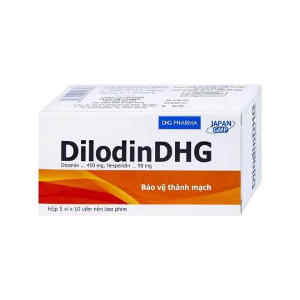 Thuốc DilodinDHG 450/50mg (Hộp 5 vỉ x 10 viên) - Điều trị cơn trĩ cấp và bệnh trĩ mạn tính