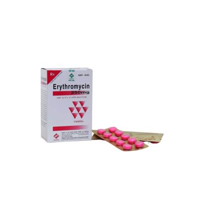 Thuốc Erythromycin Vidipha 250mg