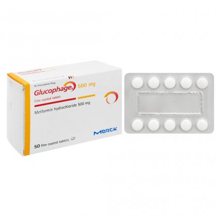 Glucophage 500mg - Điều trị đái tháo đường typ II