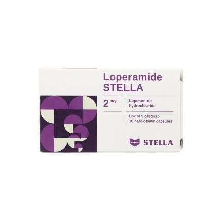 Thuốc Loperamide Stella 2mg (Hộp 5 vỉ x 10 viên) - Điều trị bệnh tiêu chảy cấp (Stella)