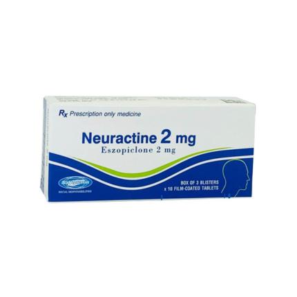 Thuốc Neuractine 2mg (Hộp 3 Vỉ x 10 Viên) - Điều trị chứng mất ngủ, khó ngủ (SAVIPHARM)
