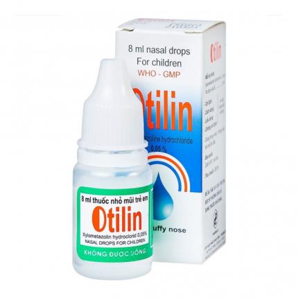 Thuốc nhỏ mũi Otilin - Điều trị nghẹt mũi, viêm mũi