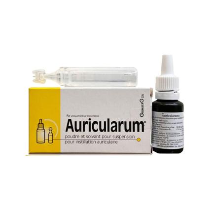 Thuốc nhỏ tai Auricularum - Điều trị viêm tai (1 lọ bột + 1 ống dung môi 10ml)