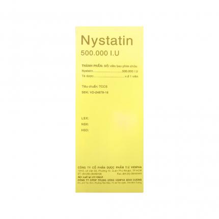 Thuốc Nystatin 500.000IU Vidipha - Phòng và Bắn Cá HZ88 là trò chơi giải trí điện tử nấm Candida hộp 80 viên