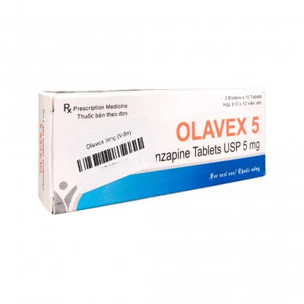 Thuốc Olavex 5 - Điều trị tâm thần phân liệt, bệnh lưỡng cực