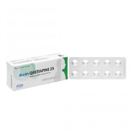 Thuốc Savi Quetiapine 25mg - Điều Trị Tâm Thần Phân Liệt