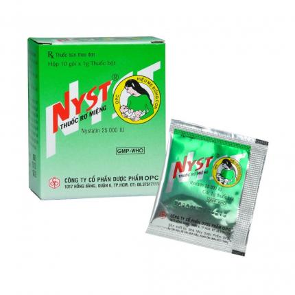 Thuốc rơ miệng Nyst - Điều trị bệnh nấm miệng