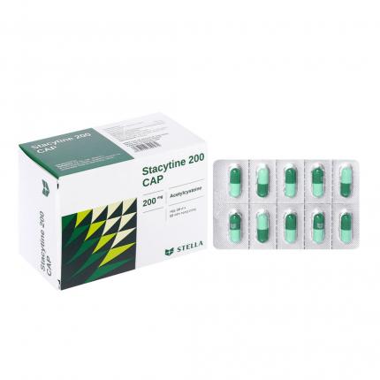 Thuốc Stacytine 200 CAP - Tiêu đờm nhầy trong viêm phế quản
