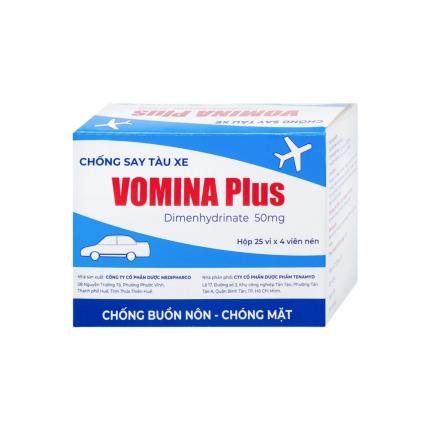 Thuốc Vomina plus chống say tàu xe