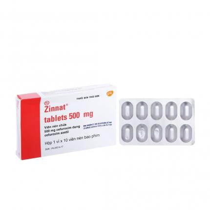 Thuốc Zinnat (500mg) - Điều trị nhiễm khuẩn hô hấp trên