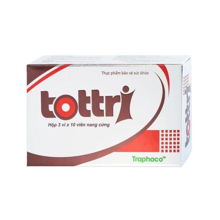 Tottri - Hỗ trợ làm co búi trĩ, ngăn ngừa trĩ tái phát hộp 30 viên