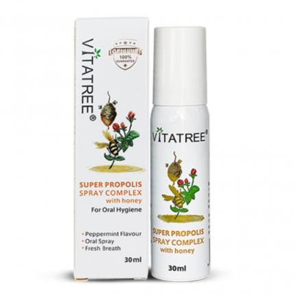 Vitatree Super Propolis Spray Complex with honey - Xịt họng keo trắng
