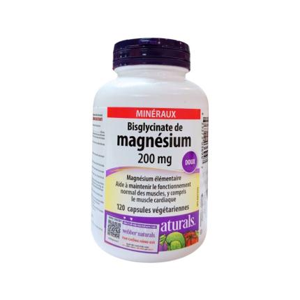Webber Naturals Magnesium Bisglycinate Hộp 120 Viên (2)