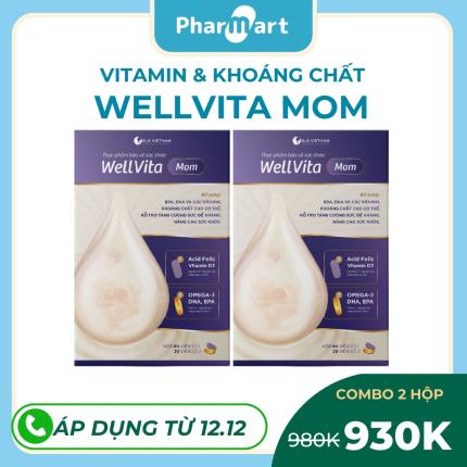 WellVita Mom - Tăng đề kháng và nâng cao chất lượng sữa mẹ