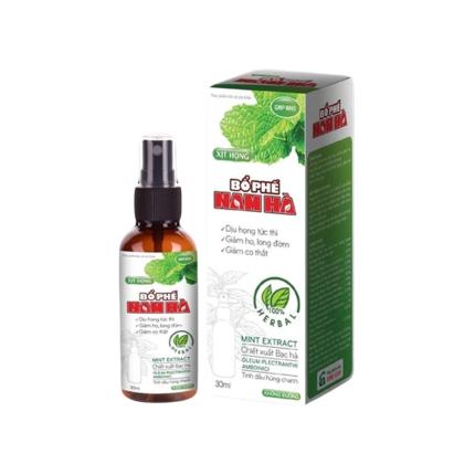 Xịt họng Bổ Phế Nam H&agrave; (Chai 30ml) - Dịu họng, giảm ho, long đờm