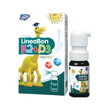 Xịt Lineabon K2+D3 Xanh (Lọ 10ml)  - Tăng hấp thu canxi cho trẻ
