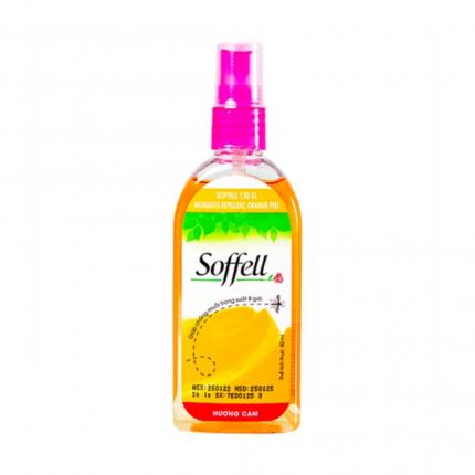 Xịt muỗi Soffell hương cam 80ml - Chống muỗi cho bé