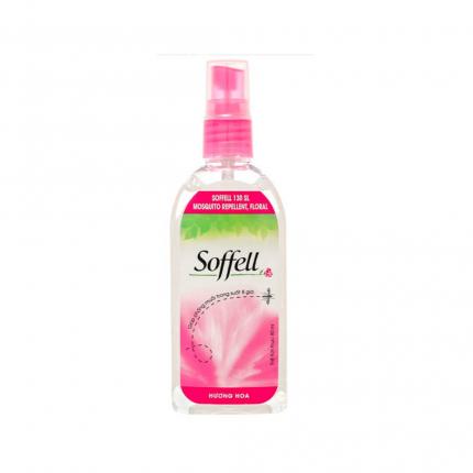 Xịt muỗi Soffell hương hoa 80ml - Chống muỗ cho bé