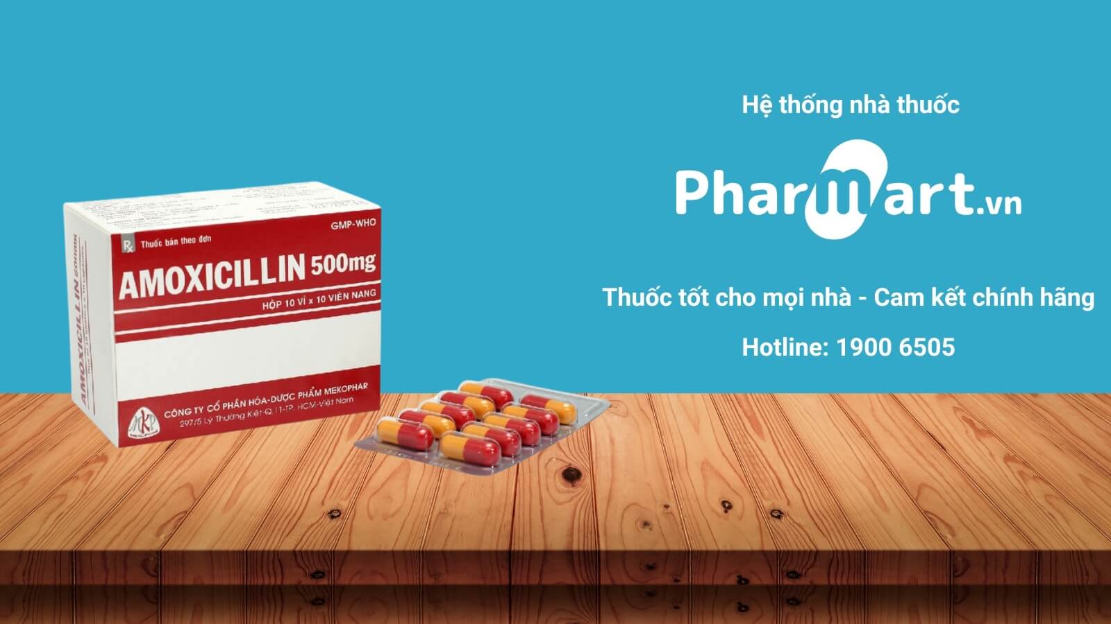 Mua ngay thuốc Amoxicillin 500mg Mekophar tại Hz888a.com