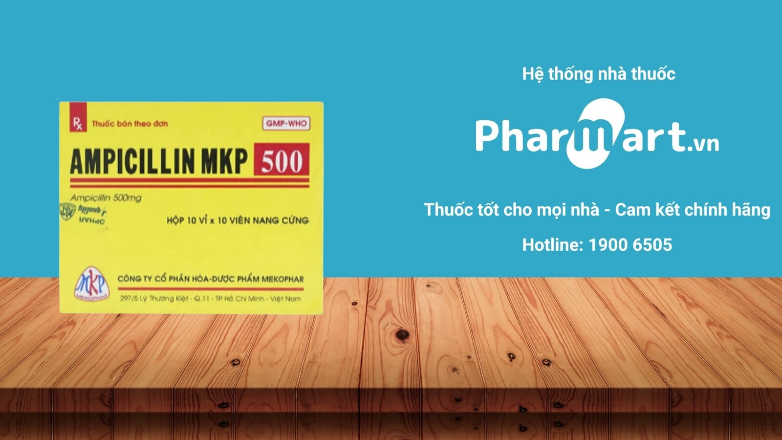 Mua ngay Thuốc Ampicillin MKP 500mg tại Hz888a.com