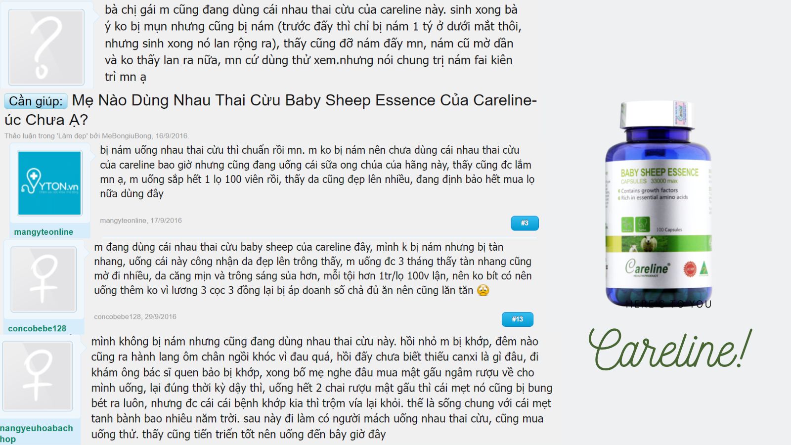 Đ&aacute;nh gi&aacute; của kh&aacute;ch h&agrave;ng đ&atilde; sử dụng Baby Sheep Essence.